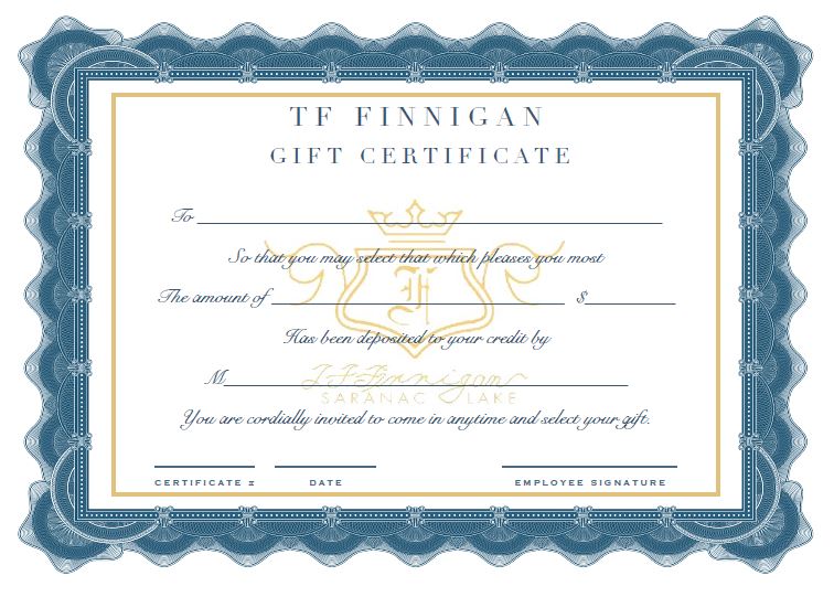 Finnigan's Gift Card